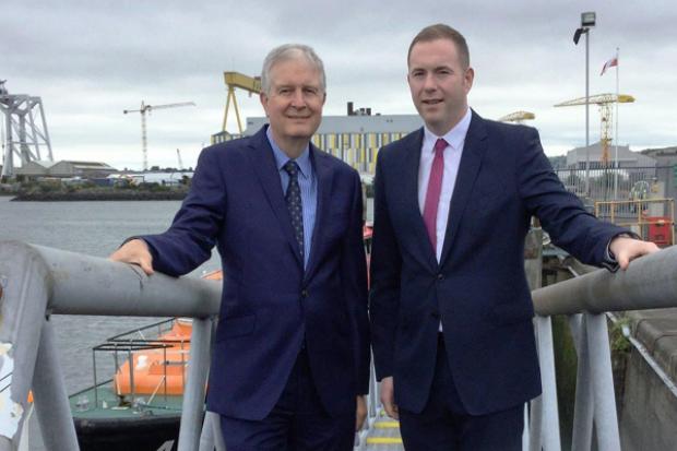 Infrastructure Minister Chris Hazzard pledges his commitment to working with Belfast Harbour Port for maximum economic growth during a visit with the Harbour Chairman David Dobbin in Belfast today.