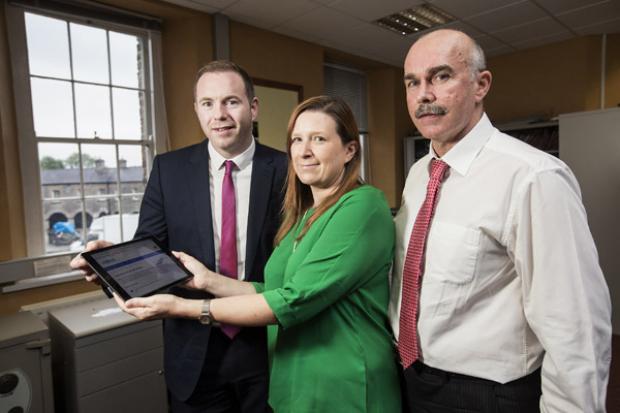 Showing Minister the new site is Roisin Lynam and Sean McConnell ‎from the blue badge team.