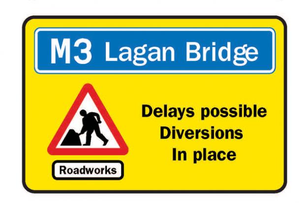 M3 Lagan Bridge delays possible