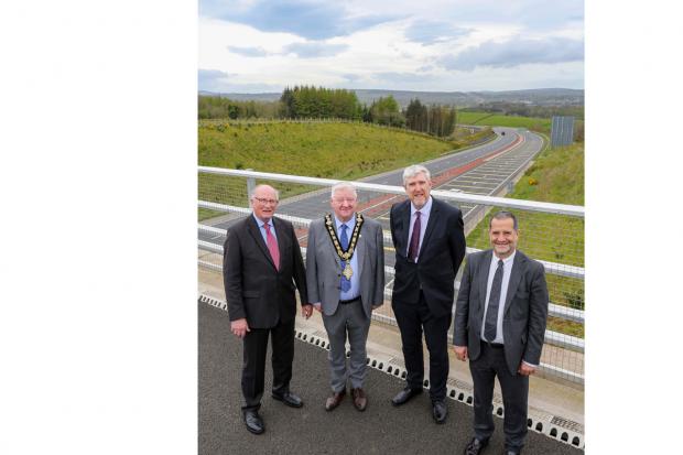 Minister John O'Dowd Visits A6 Dungiven to Drumahoe scheme