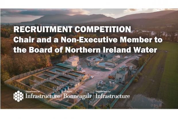 Infographic for recruitment competition for a Chair and a Non-Executive Member to the Board of Northern Ireland Water