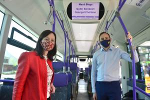 Launch of Bi-lingual signage on Glider route