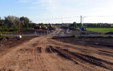 Photograph of on-going work on the A31 Magherafelt Bypass (October 2015)