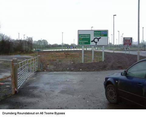 Drumderg Roundabout on A6 Toome Bypass