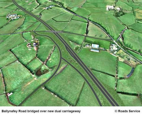 Ballynafey Road bridged over new dual carriageway