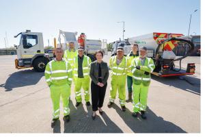 Minister Kimmins praises road crews