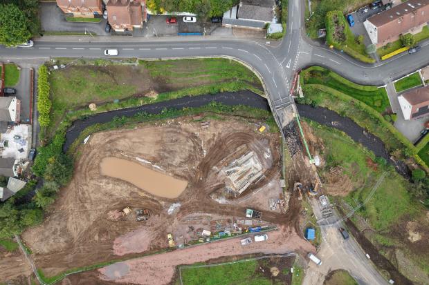 Creenagh Bridge and carriageway before the works
