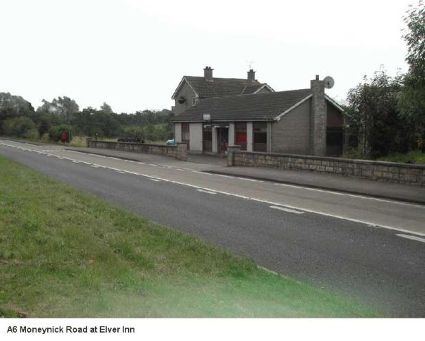 A6 Moneynick Road at Elver Inn