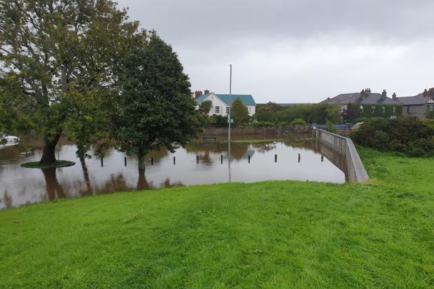 Flooding of Car Park in Islands Park